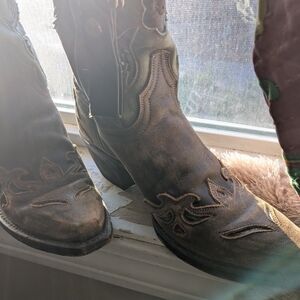 Dan Post Western Style Riding Boots Size 8 1/2